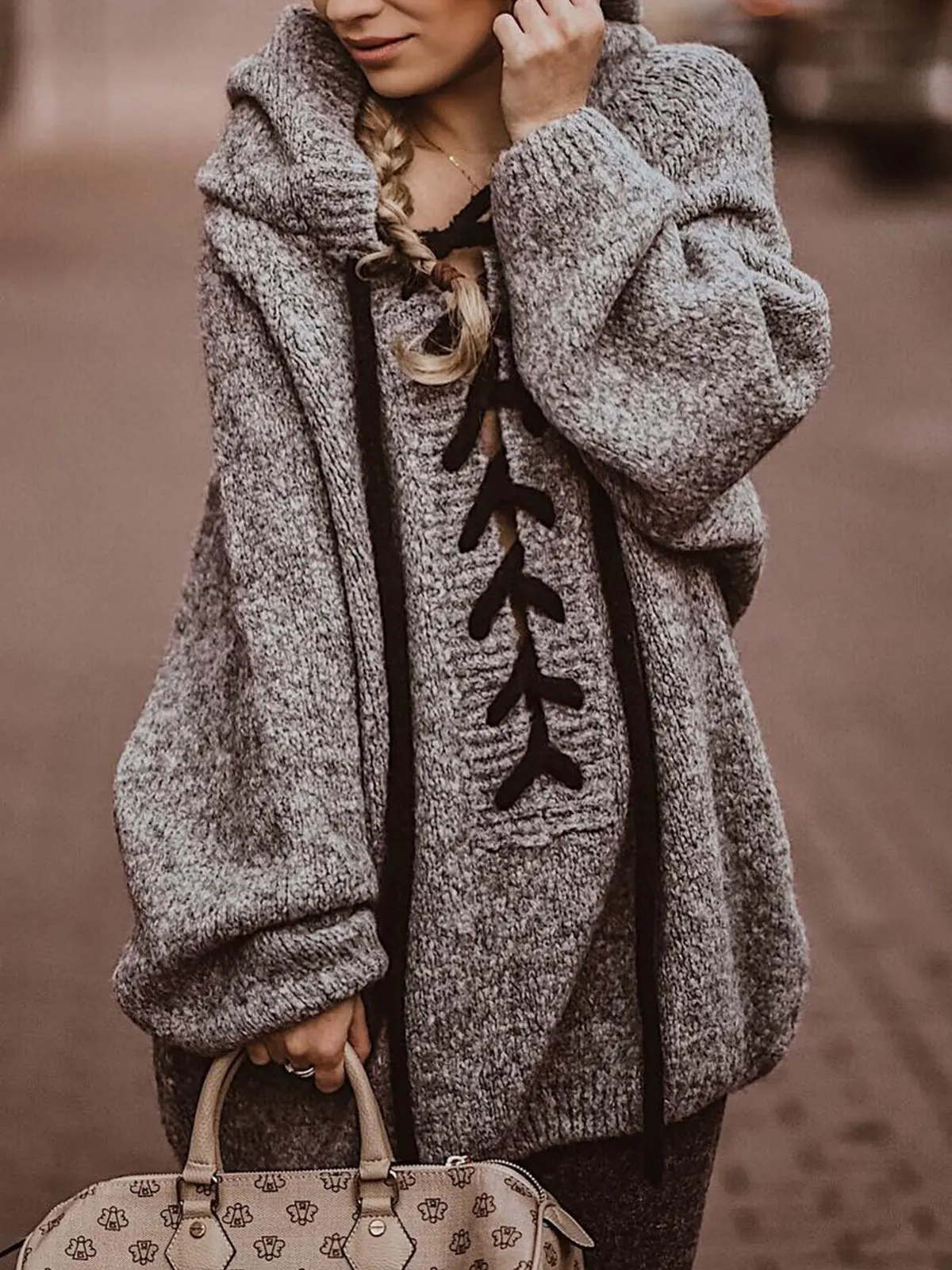 Oversize Tie Rope Pullover Loose Warmth Thick Sweater Women Autumn And Winter Jersey Long Casual O-neck Strong Women's Clothing
Oversize Tie Rope Pullover Loose Warmth Thick Sweater Women Autumn And Winter Jersey Long Casual O-neck Strong Women's Clothing