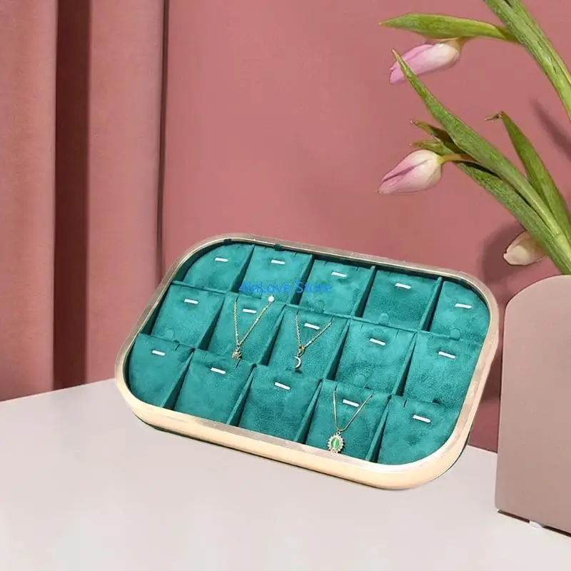 T4MD Stackable Velvets Pendant Organizers Rings Display Tray Necklace Displaying Plate Suitable for Jewelry Display and Storage
T4MD Stackable Velvets Pendant Organizers Rings Display Tray Necklace Displaying Plate Suitable for Jewelry Display and Storage