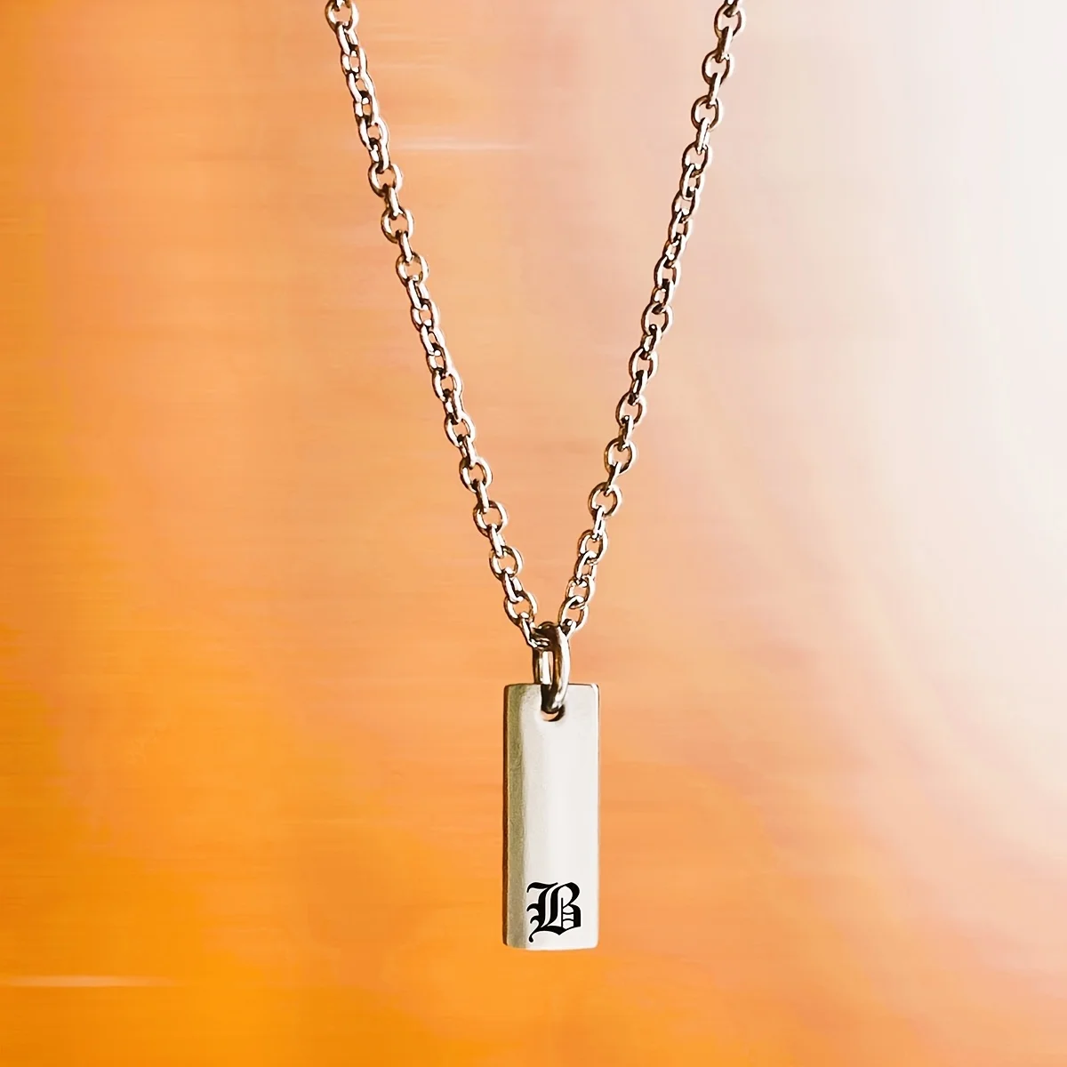 Men'S Personalized "LB" Monogram Necklace 304L Stainless Steel Custom Engraved with Initials Perfect Gift Father'S Day Birthday
Men'S Personalized "LB" Monogram Necklace 304L Stainless Steel Custom Engraved with Initials Perfect Gift Father'S Day Birthday