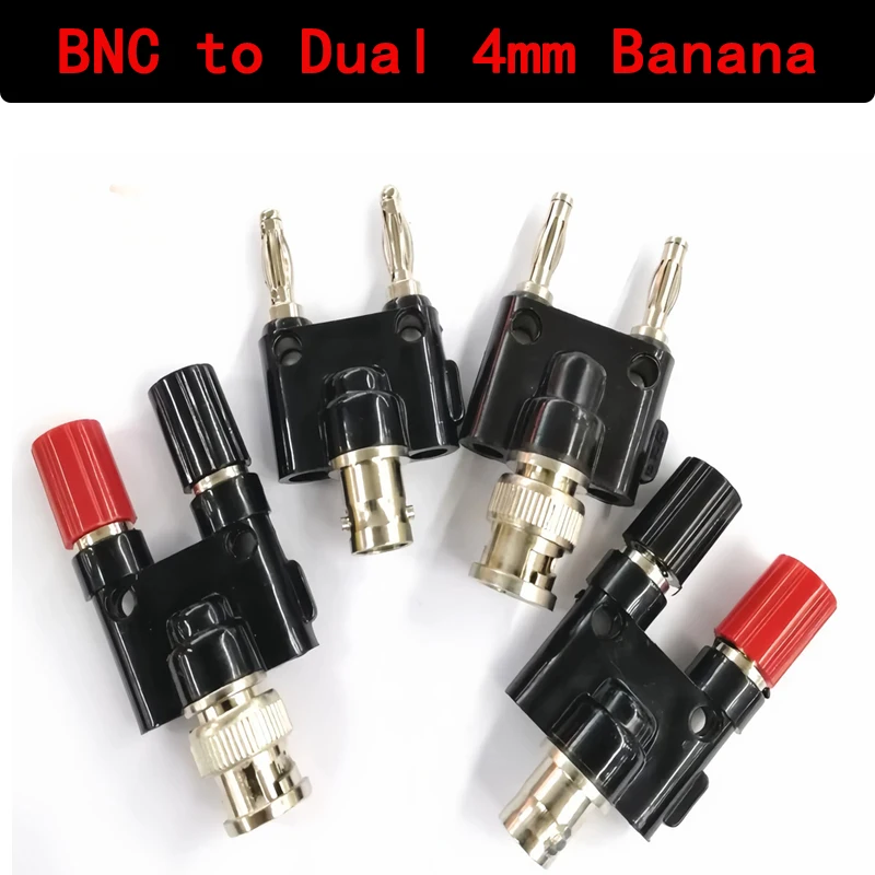 BNC Banana to Two 4mm Banana Male Female Jack 3Way Splitter RF Adapter Coaxial Connector
BNC Banana to Two 4mm Banana Male Female Jack 3Way Splitter RF Adapter Coaxial Connector