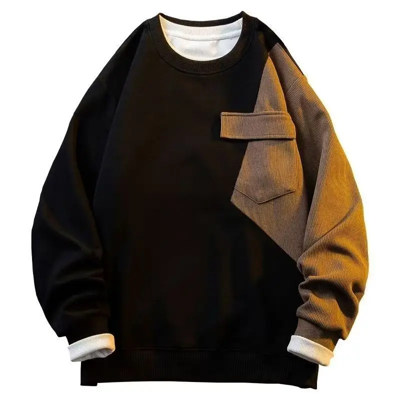 Autumn Winter Sesign Sense Color Splicing Round Neck Hoodie Men's Fashion Brand Long sleeve Coat 2025 New Pullover Hoodies
Autumn Winter Sesign Sense Color Splicing Round Neck Hoodie Men's Fashion Brand Long sleeve Coat 2025 New Pullover Hoodies