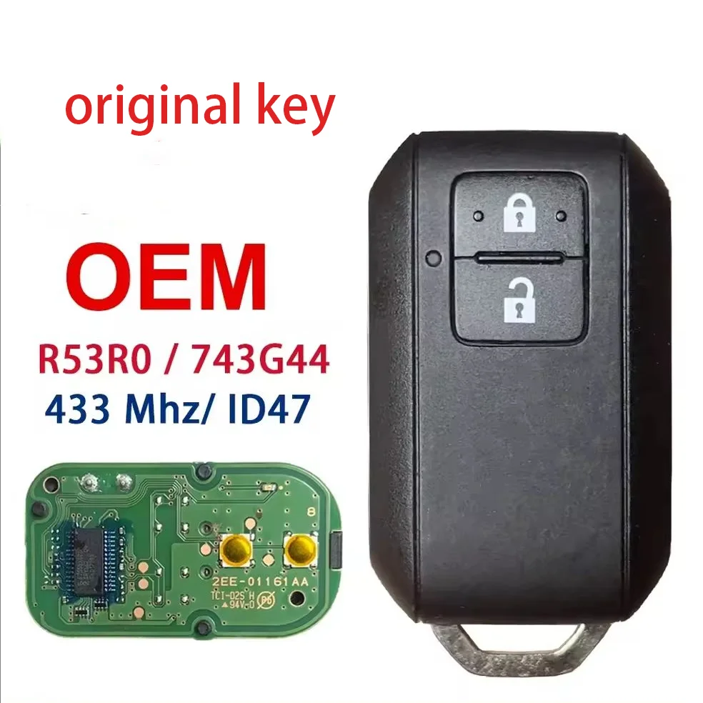 OEM R53R0 433Mhz Smart Remote Car Key 2 Buttons ID47 HITAG3 PRO Chip for Suzuki Ertiga Jimny SX4 Vitara Swift Splash Wagon R
OEM R53R0 433Mhz Smart Remote Car Key 2 Buttons ID47 HITAG3 PRO Chip for Suzuki Ertiga Jimny SX4 Vitara Swift Splash Wagon R