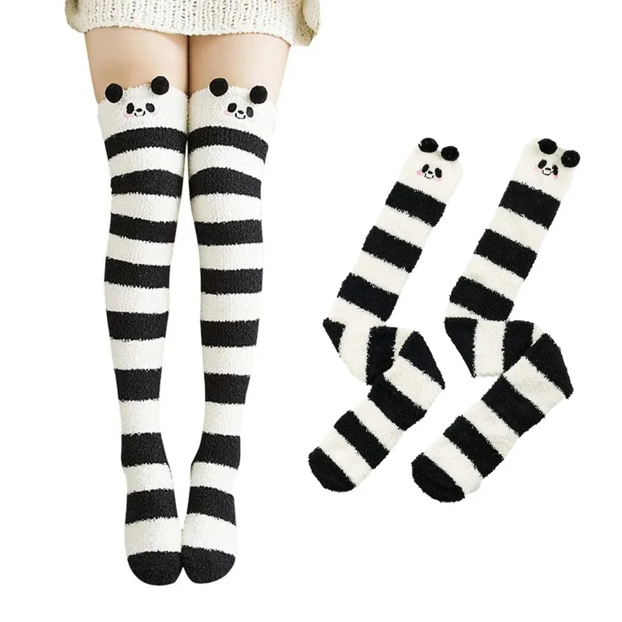 Coral Fleece Over Knee Socks, Cute Cartoon Animal Thigh High Leg Warmers, Soft Warm Winter Socks for Women Girls Bedroom
Coral Fleece Over Knee Socks, Cute Cartoon Animal Thigh High Leg Warmers, Soft Warm Winter Socks for Women Girls Bedroom