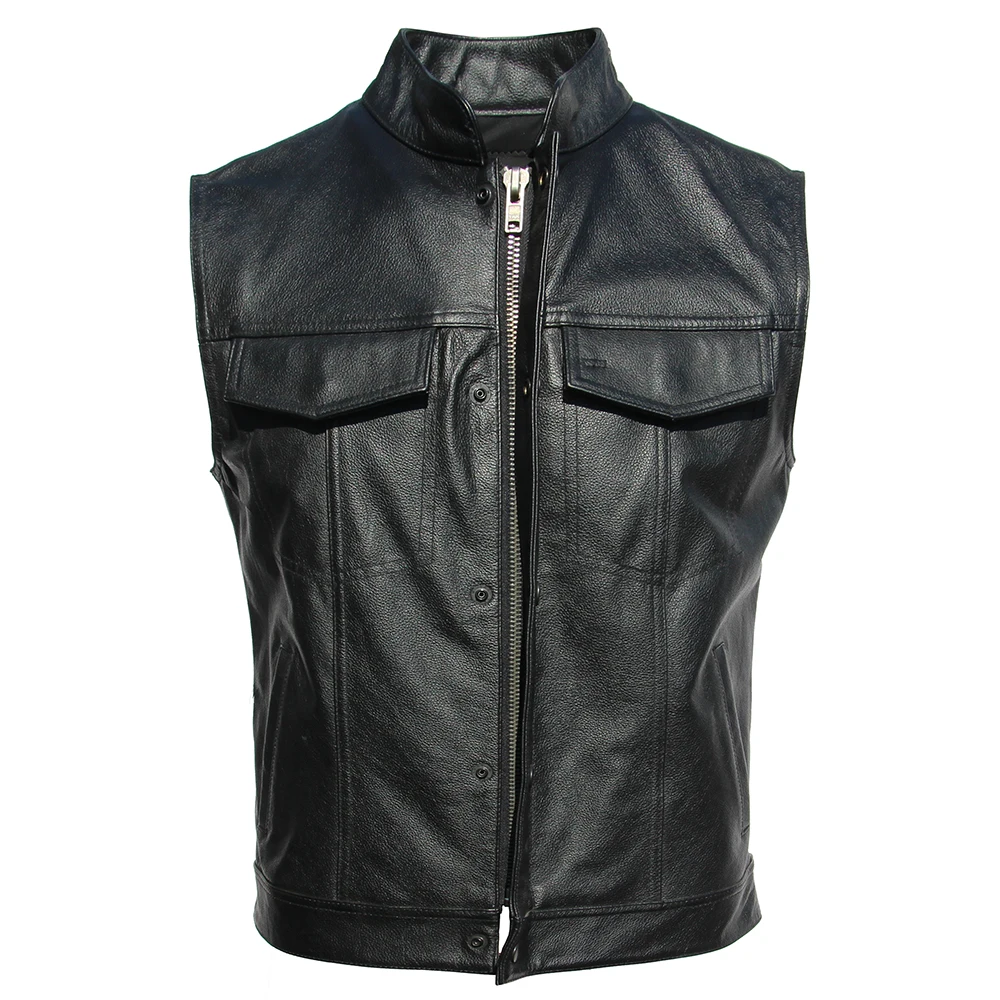 Embroidery Motorcycle Biker Leather Vest Men Genuine Leather Sleeveless Jacket Real Cowhide Club Vest Riding 6XL
Embroidery Motorcycle Biker Leather Vest Men Genuine Leather Sleeveless Jacket Real Cowhide Club Vest Riding 6XL