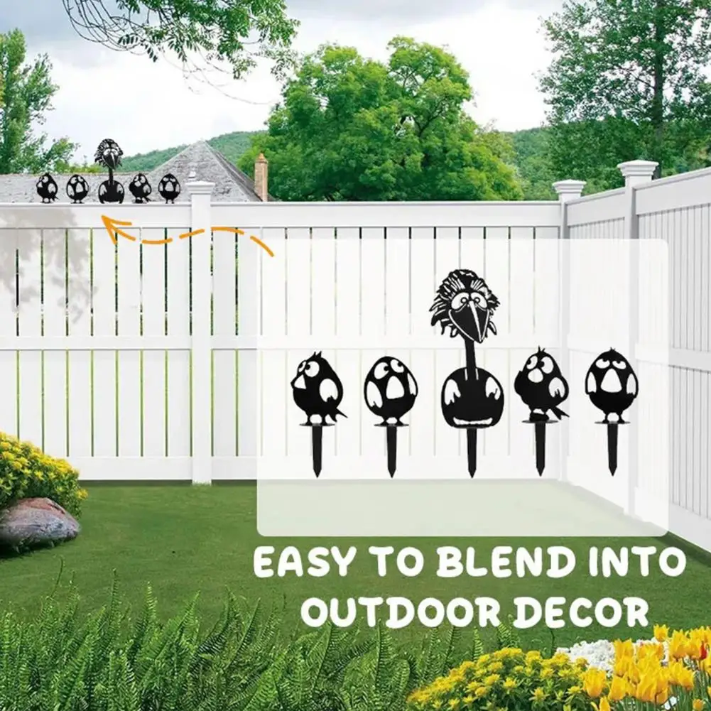 2026 5 Pcs Cartoon Bird Garden Stake Wooden Black Bird Silhouette Yard Art Decorative Outdoor Ornament for Yard Garden Lawn Deco
2026 5 Pcs Cartoon Bird Garden Stake Wooden Black Bird Silhouette Yard Art Decorative Outdoor Ornament for Yard Garden Lawn Deco