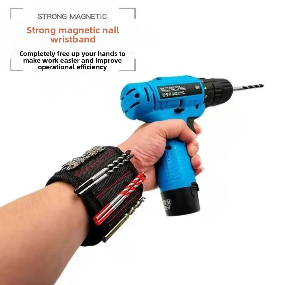 Three Colors Strong Magnetic Wrist Tool Belt Work Tools Secure Screws Nails Drill Bits Complete Toolkit Storage Tools Bag
Three Colors Strong Magnetic Wrist Tool Belt Work Tools Secure Screws Nails Drill Bits Complete Toolkit Storage Tools Bag