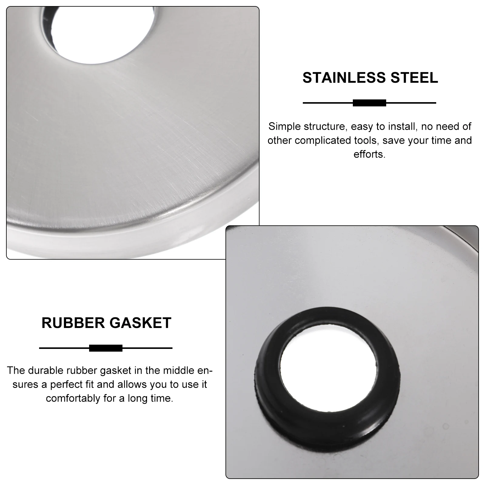 Plumbing Plate Round Escutcheon Replacement Wall Flange Stainless Steel Waterproof Sealing Cover For Pipes Radiators Faucets
Plumbing Plate Round Escutcheon Replacement Wall Flange Stainless Steel Waterproof Sealing Cover For Pipes Radiators Faucets
