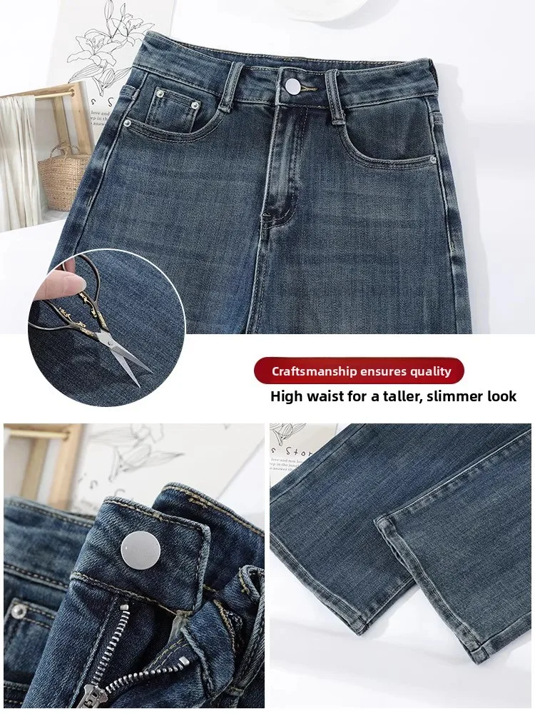 High Waist Slim Fit Wide Leg Denim Jeans Women's Fashion Retro Style Spring Summer Silk Straight Tube Pants Casual Cotton Str...
High Waist Slim Fit Wide Leg Denim Jeans Women's Fashion Retro Style Spring Summer Silk Straight Tube Pants Casual Cotton Str...