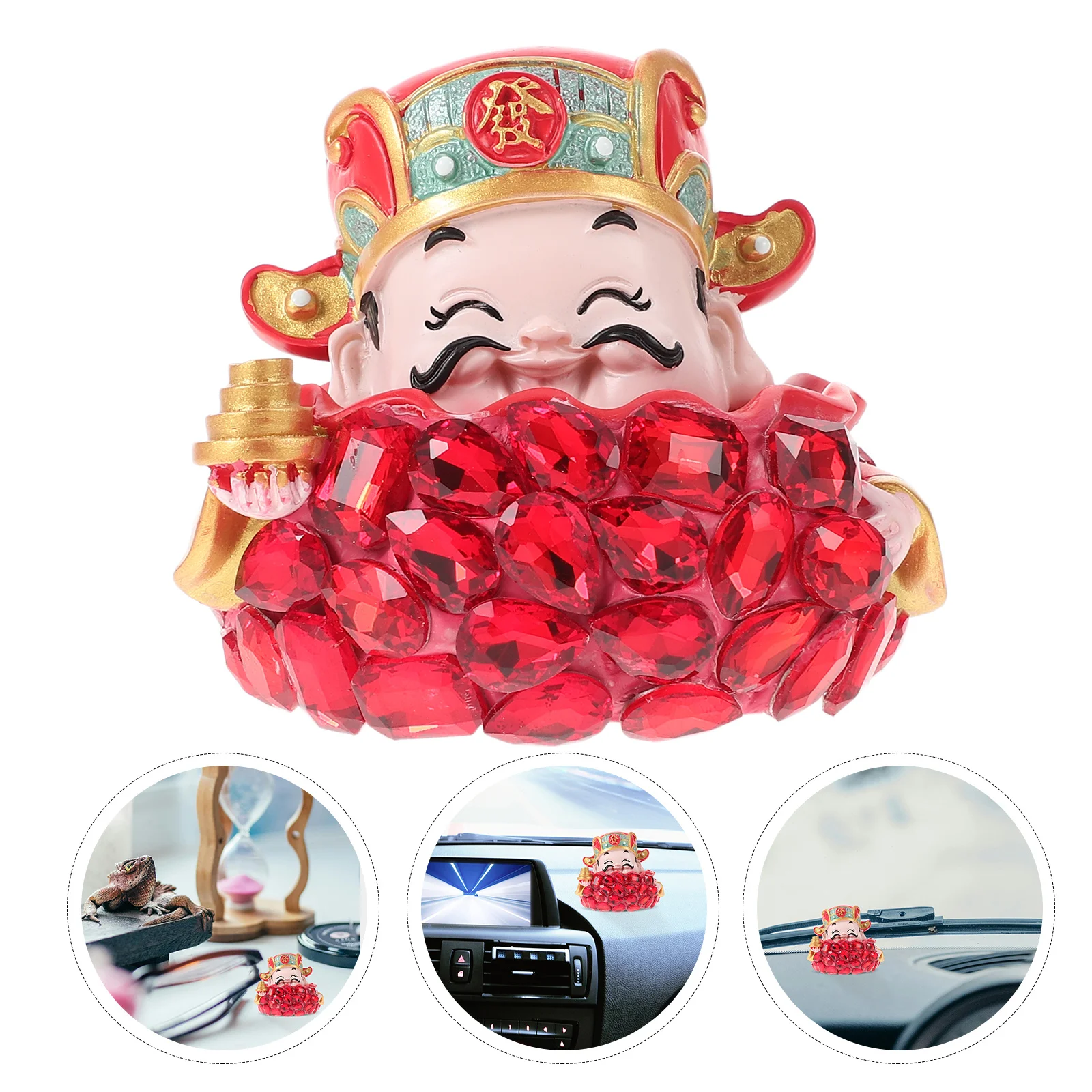 Shaking Head Resin Cai Shen Statue for Car Dashboard God of Wealth Feng Shui Lucky Decoration Vehicle Interior Ornament Chinese
Shaking Head Resin Cai Shen Statue for Car Dashboard God of Wealth Feng Shui Lucky Decoration Vehicle Interior Ornament Chinese
