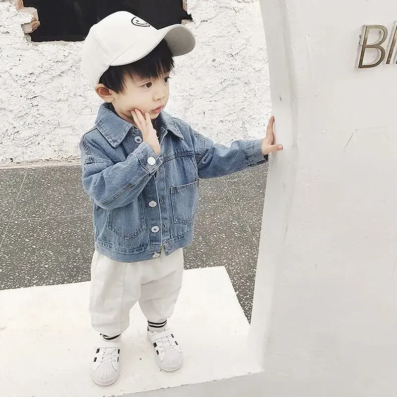 Kids Casual Jacket Boys Solid Color Jeans Coats Fashion Girls Denim Jacket Baby Clothes Children Outerwear TZ149
Kids Casual Jacket Boys Solid Color Jeans Coats Fashion Girls Denim Jacket Baby Clothes Children Outerwear TZ149