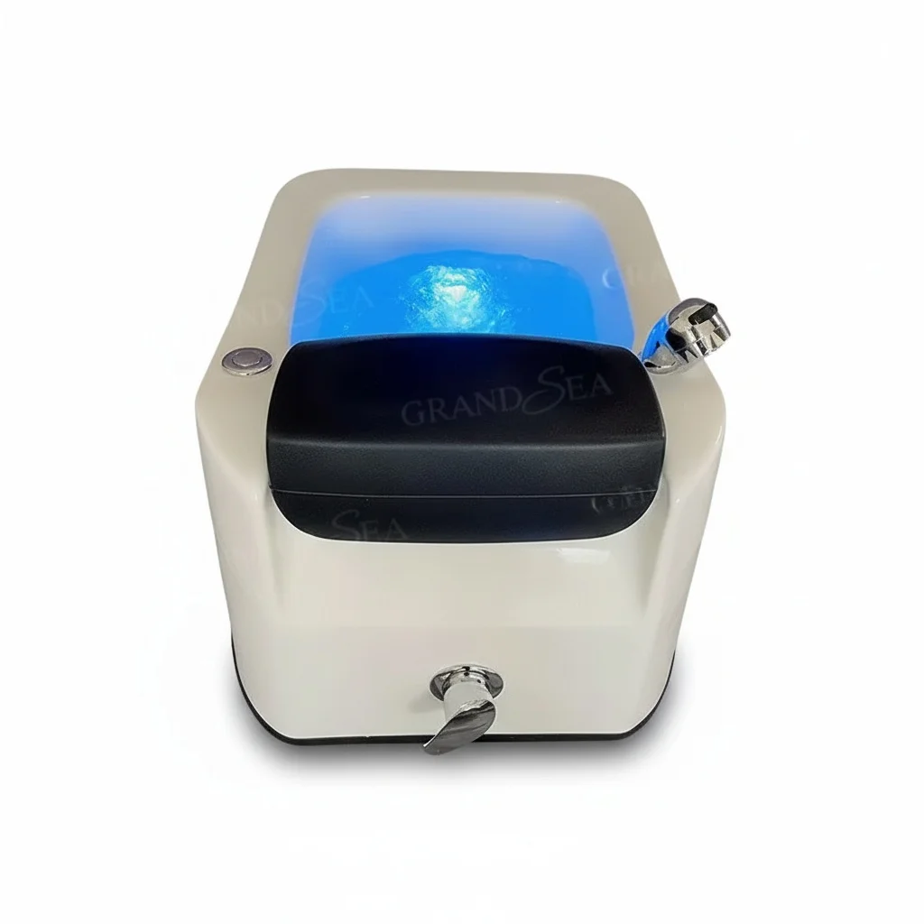 Acrylic Pedicure Sink, Acrylic and Fiberglass Whirlpool Foot Spa with Surf Jet, 570 x 570 x 330mm Massage Basin for Indoor Salon
Acrylic Pedicure Sink, Acrylic and Fiberglass Whirlpool Foot Spa with Surf Jet, 570 x 570 x 330mm Massage Basin for Indoor Salon