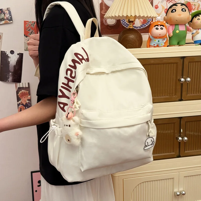 Fashionable letter student backpack, casual and minimalist Women's backpack, casual youth campus backpack schoolbag
Fashionable letter student backpack, casual and minimalist Women's backpack, casual youth campus backpack schoolbag