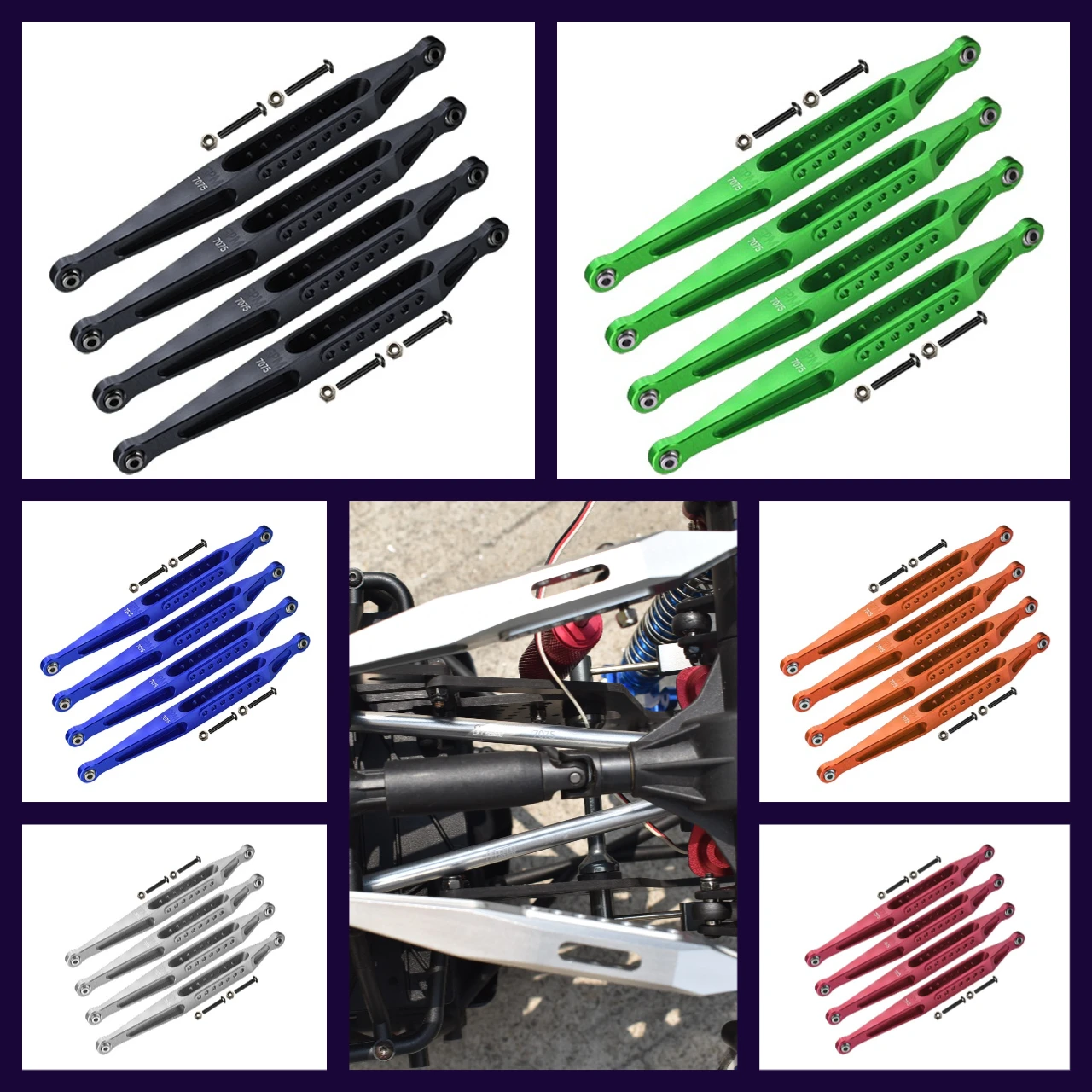 GPM Alloy 7075 Lower Link Bar Set For LOSI 1/8 LMT Solid Axle Monster Truck LOS244008
GPM Alloy 7075 Lower Link Bar Set For LOSI 1/8 LMT Solid Axle Monster Truck LOS244008