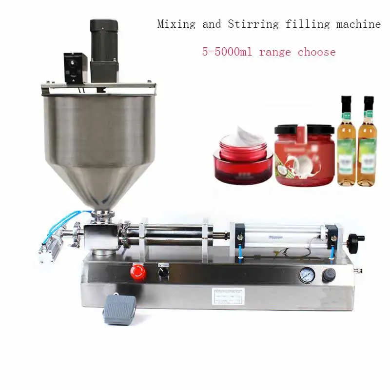 Viscous Paste Filling Machine Stirring Mixing for Food Paste Cream Bottle Filler Liquids Watercress Sauce Gel Filling Machine
Viscous Paste Filling Machine Stirring Mixing for Food Paste Cream Bottle Filler Liquids Watercress Sauce Gel Filling Machine
