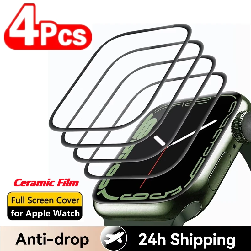 4Pcs Ceramic film For Apple watch Ultra 10 9 8 7 46MM 42MM 49mm 45mm 41mm Screen protector For Apple watch 6 5 SE 44mm 40mm 42mm
4Pcs Ceramic film For Apple watch Ultra 10 9 8 7 46MM 42MM 49mm 45mm 41mm Screen protector For Apple watch 6 5 SE 44mm 40mm 42mm