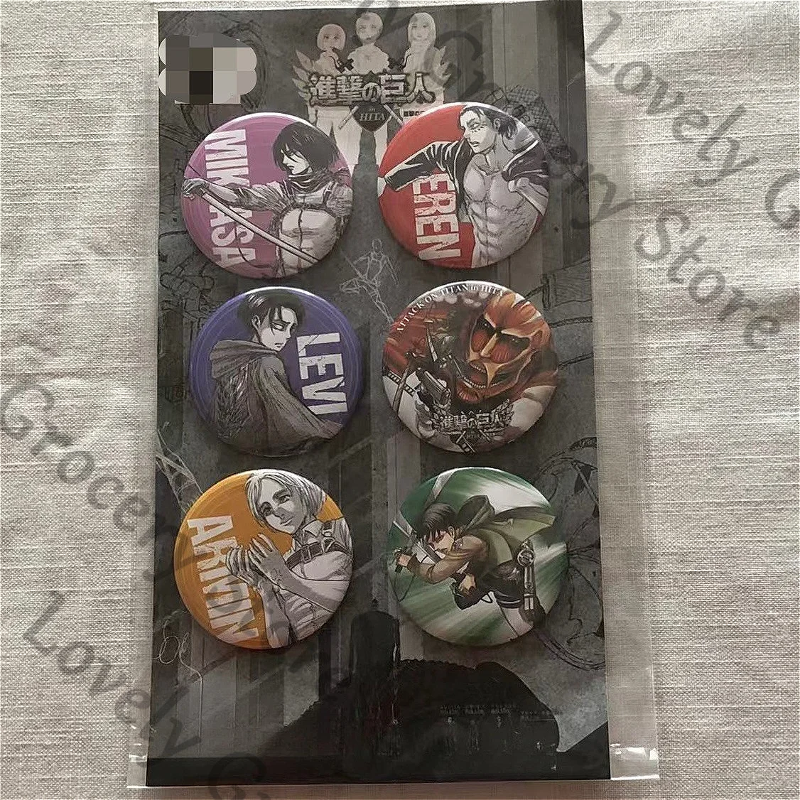 Anime Attack on Titan Shingeki No Kyojin Levi Ackerman Eren Jaeger Annie Leonhart Cosplay Cartoon Badge Brooch Emblem Fans Gift
Anime Attack on Titan Shingeki No Kyojin Levi Ackerman Eren Jaeger Annie Leonhart Cosplay Cartoon Badge Brooch Emblem Fans Gift