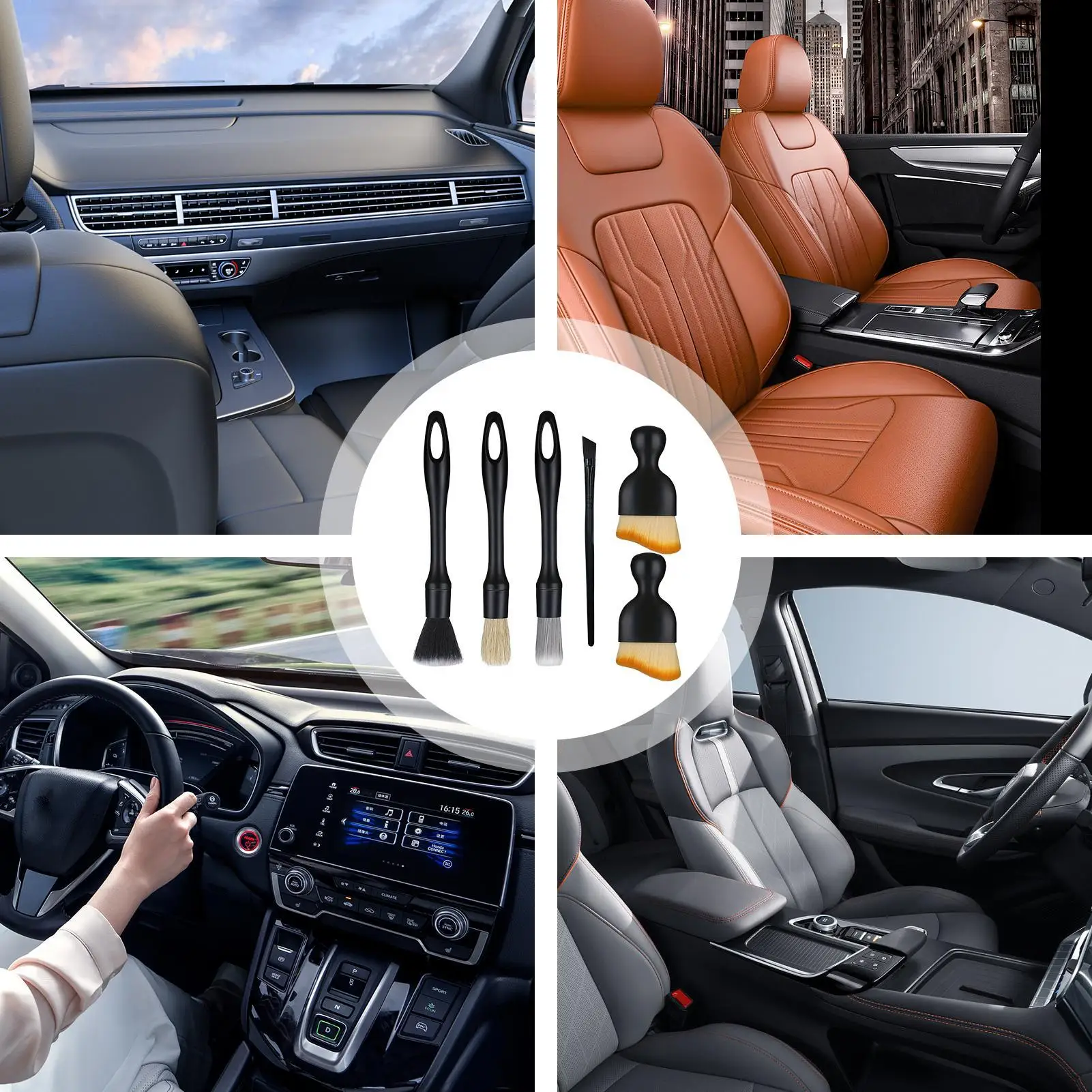 Auto Detail Brush Set Ergonomic Detachable Soft Tool Automotive Cleaning Brush Kit For Beginners Automotive Vehicle Indoor
Auto Detail Brush Set Ergonomic Detachable Soft Tool Automotive Cleaning Brush Kit For Beginners Automotive Vehicle Indoor