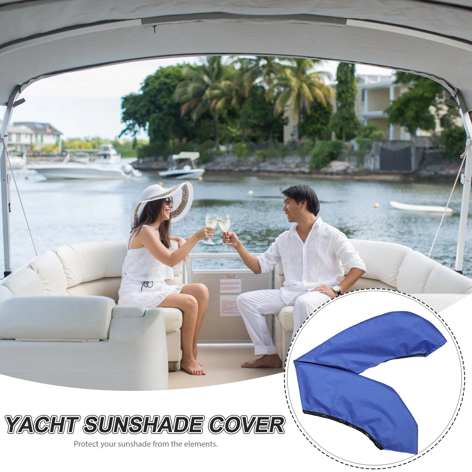 Yacht Sunshade Cover Waterproof Oxford Cloth Sturdy Portable Reusable Boat Sun Shade Protector Kayak Accessory Water
Yacht Sunshade Cover Waterproof Oxford Cloth Sturdy Portable Reusable Boat Sun Shade Protector Kayak Accessory Water
