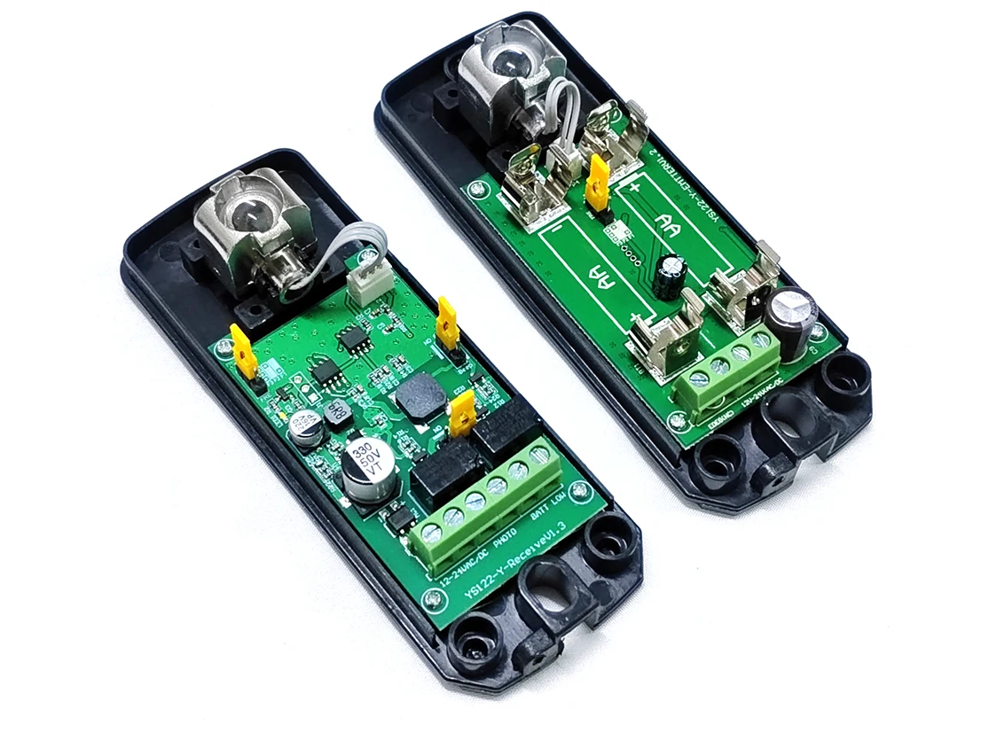 Фотоэлектрический датчик безопасности 12M 12V/24V с отражателем, на батарейках, для приводов распашных и откатных ворот, двигателей гаражных ворот
Фотоэлектрический датчик безопасности 12M 12V/24V с отражателем, на батарейках, для приводов распашных и откатных ворот, двигателей гаражных ворот