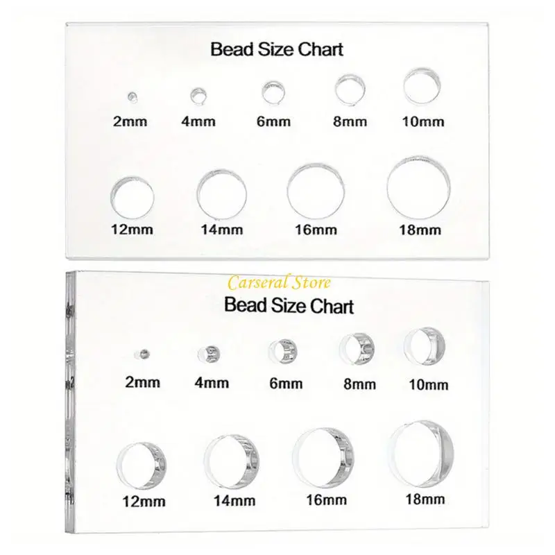 M4YF Профессиональный инструмент для измерения бусин с 9 точными отверстиями Прозрачный аксессуар для рукоделия
M4YF Профессиональный инструмент для измерения бусин с 9 точными отверстиями Прозрачный аксессуар для рукоделия