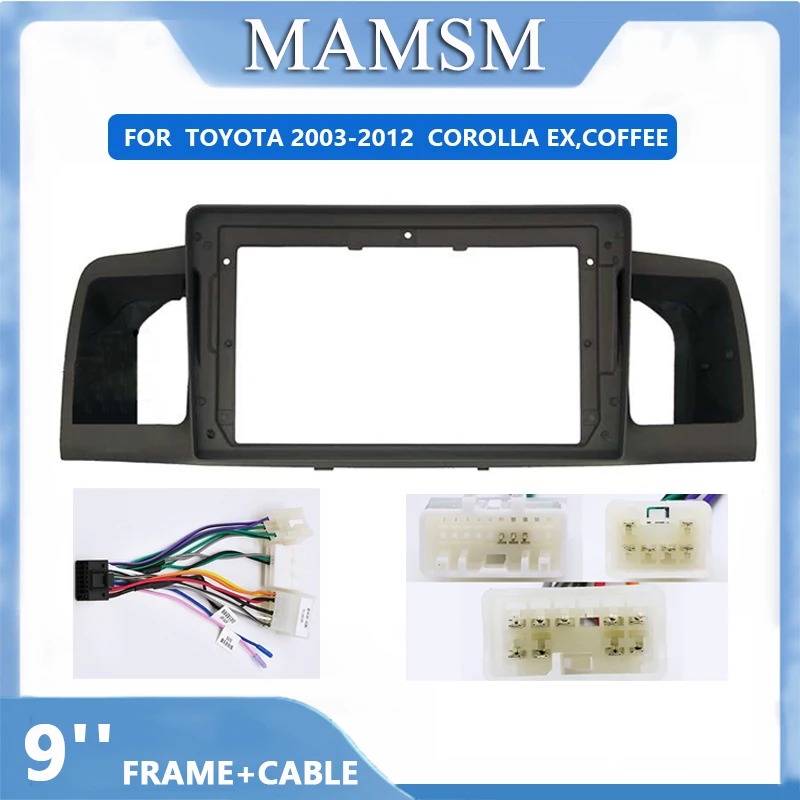 Double 2 Din Radio Fascia For TOYOTA 2003-2012 COROLLA EX Navigation DVD Stereo Panel Dash Mounting Installation Kit Face Frame
Double 2 Din Radio Fascia For TOYOTA 2003-2012 COROLLA EX Navigation DVD Stereo Panel Dash Mounting Installation Kit Face Frame