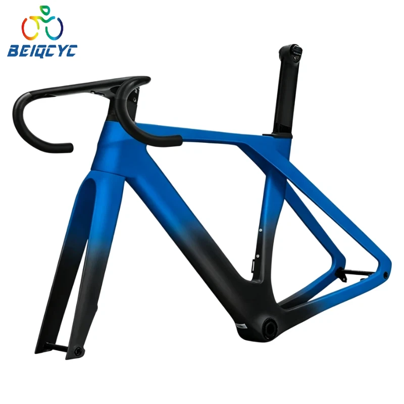 700C Carbon Road Bike Frame Fully Hidden T47 Integrated Handlebar Flat-Mounted Disc Brake Concealed Cable System for Road Bikes
700C Carbon Road Bike Frame Fully Hidden T47 Integrated Handlebar Flat-Mounted Disc Brake Concealed Cable System for Road Bikes