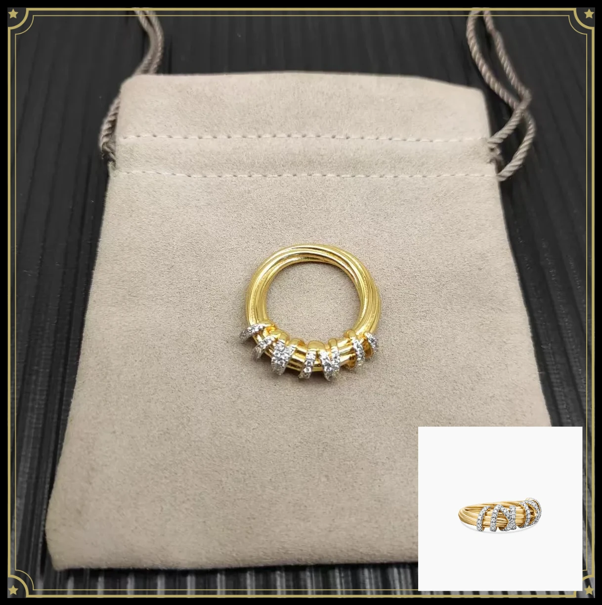 New gold rotating elbow ring simple temperament trend retro luxury jewelry gift daily wear date wear
New gold rotating elbow ring simple temperament trend retro luxury jewelry gift daily wear date wear