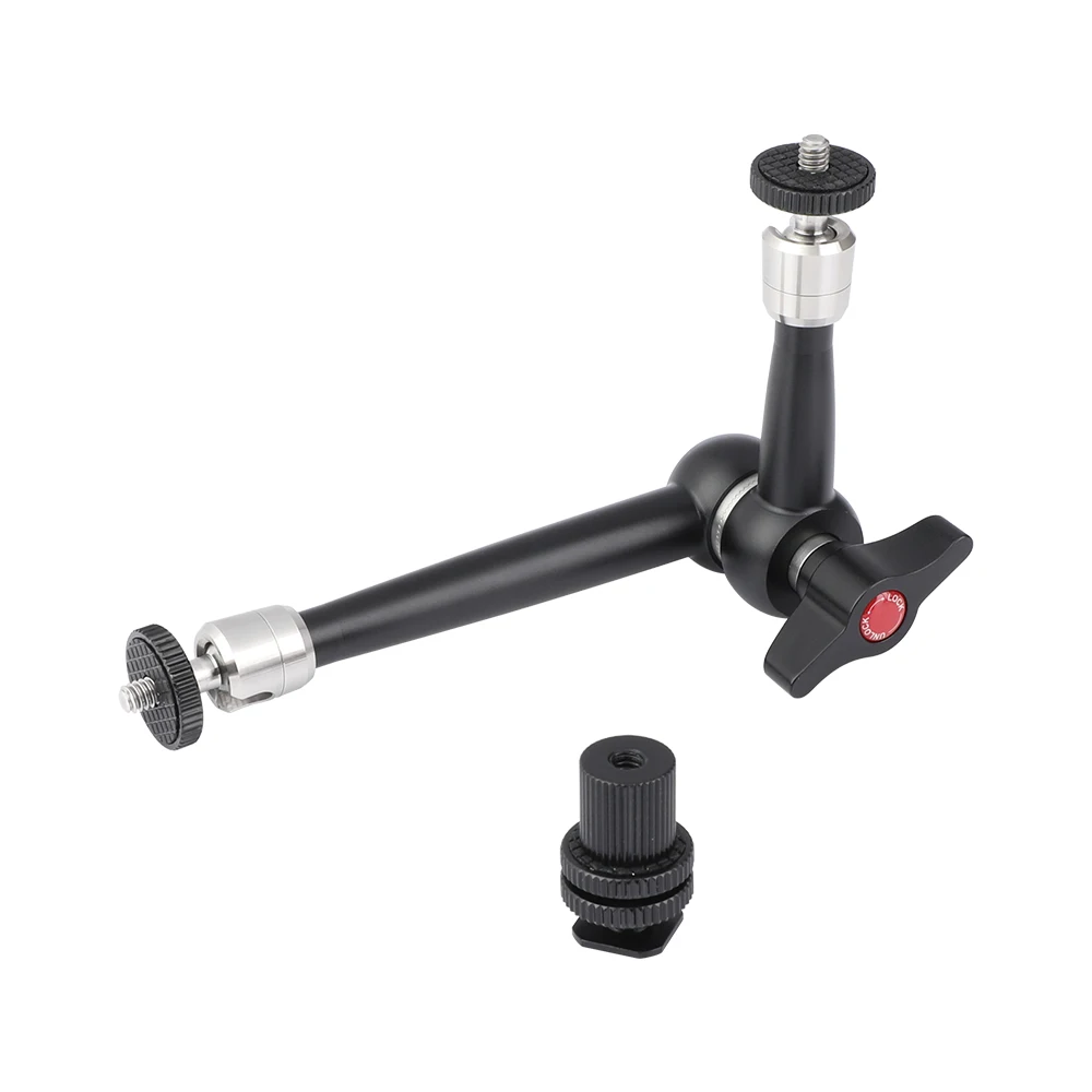 HDRIG Robust 9 inch Magic Articulated Arm With 1/4'' Male Threads Locating Pins Shoe Mount for Microphone Monitor Flash Light
HDRIG Robust 9 inch Magic Articulated Arm With 1/4'' Male Threads Locating Pins Shoe Mount for Microphone Monitor Flash Light