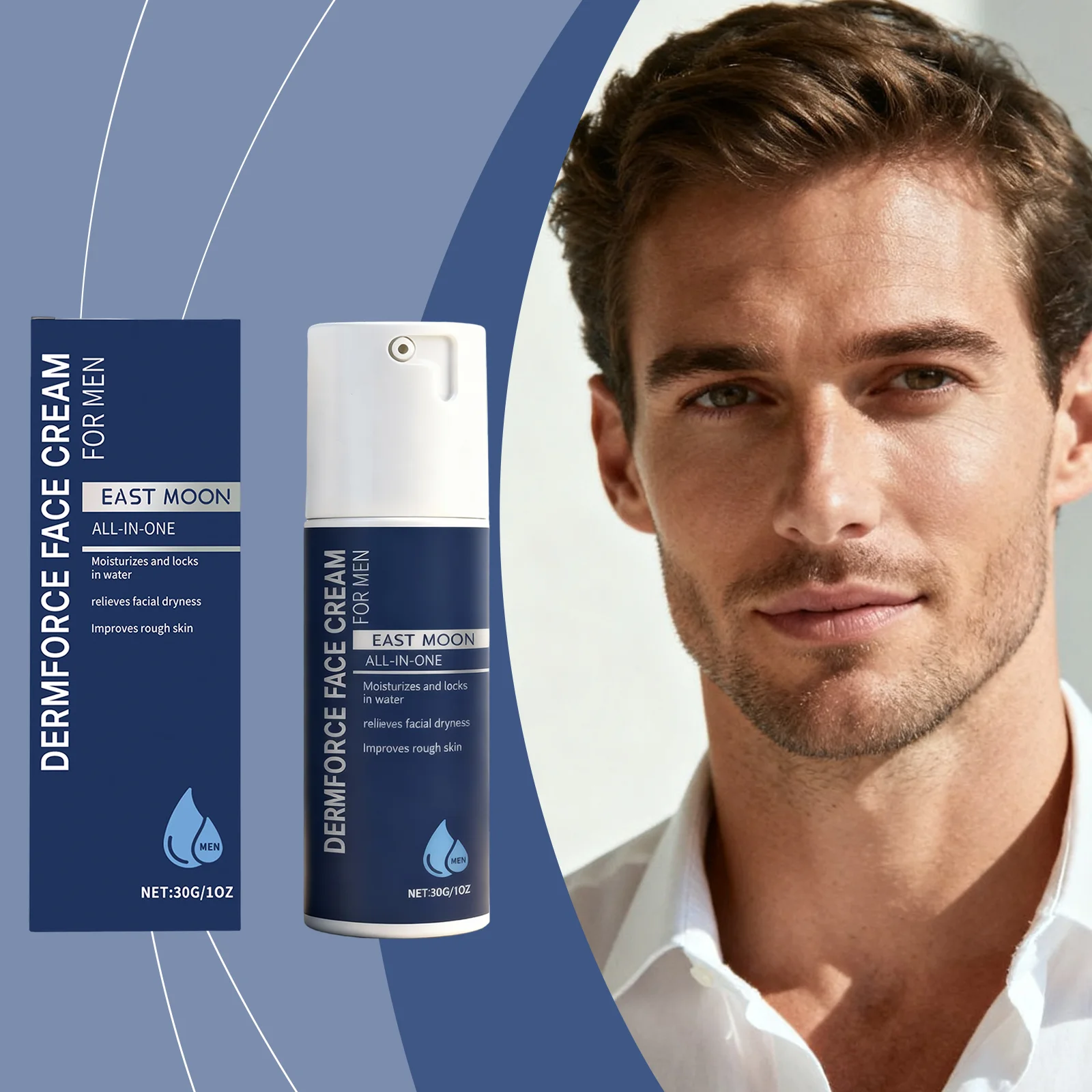 Daily Skincare Men's Face Cream Hydrating Essence Smoothing Nourishing Balm for Male Skin Moisturizing Care Essential
Daily Skincare Men's Face Cream Hydrating Essence Smoothing Nourishing Balm for Male Skin Moisturizing Care Essential