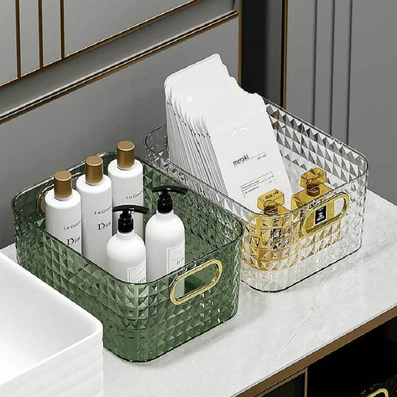 Desktop cosmetics storage box, sundries snack storage basket, kitchen finishing box, household storage rack organizer box
Desktop cosmetics storage box, sundries snack storage basket, kitchen finishing box, household storage rack organizer box