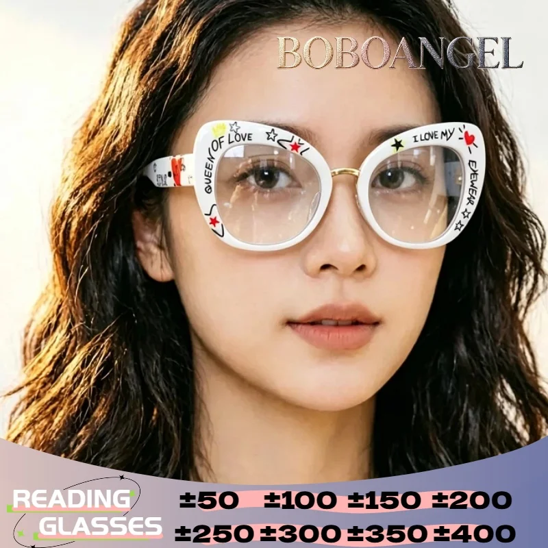BOBOANGEL Anti Blue Light Prescription Premium Square Cat Eye Reading Glasses Fashion Women's Large Frame Myopia Glasses
BOBOANGEL Anti Blue Light Prescription Premium Square Cat Eye Reading Glasses Fashion Women's Large Frame Myopia Glasses