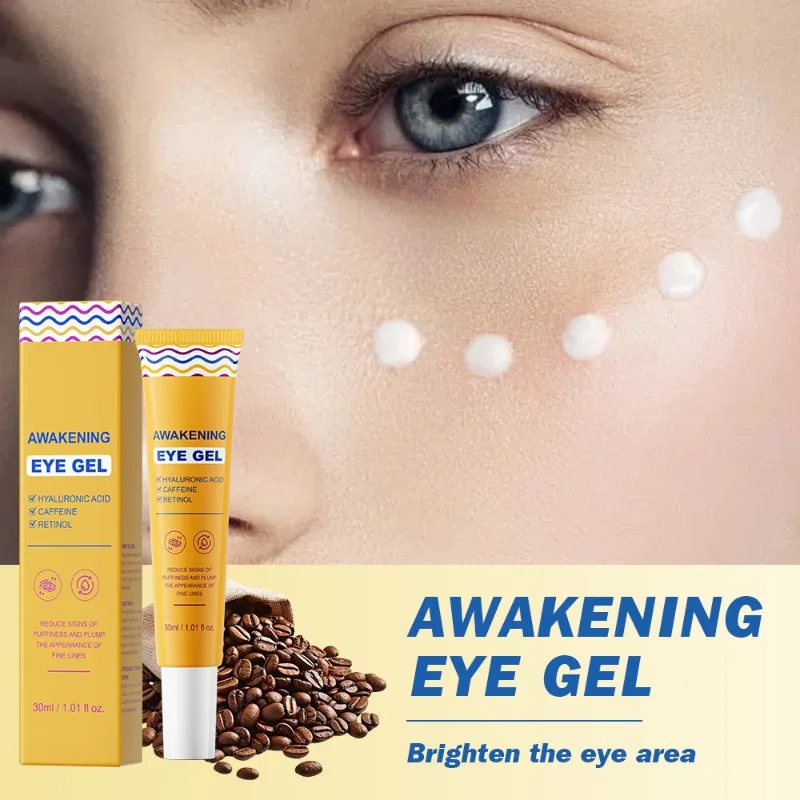 30ML Hyaluronic Acid Caffeine Retinol Eye Gel Cream Anti Dark Circles Eye Bags Firming Brightening Moisturizing Eye Skin Care
30ML Hyaluronic Acid Caffeine Retinol Eye Gel Cream Anti Dark Circles Eye Bags Firming Brightening Moisturizing Eye Skin Care