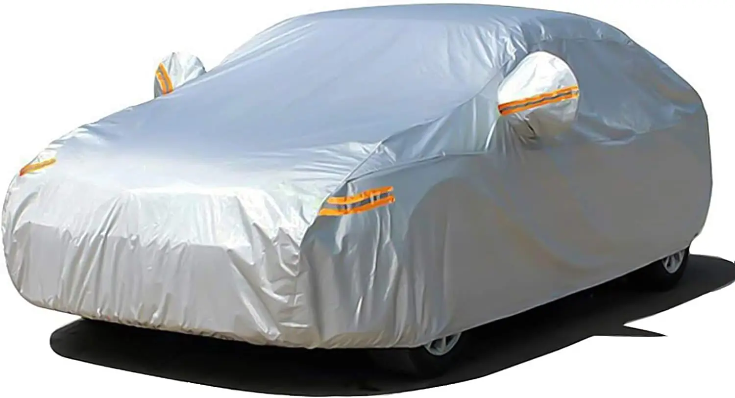 Car Cover with Zipper, 2 Layer Full Car Covers Waterproof/UV Protection/Snowproof/Dustproof, Universal Car Cover
Car Cover with Zipper, 2 Layer Full Car Covers Waterproof/UV Protection/Snowproof/Dustproof, Universal Car Cover