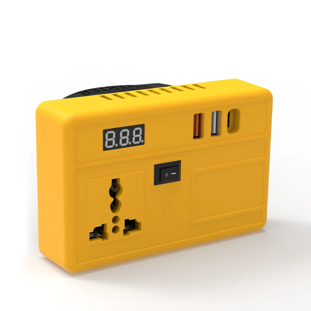 Battery Inverter Charger Portable 21V to 200220V Converter for Vehicle Use Camping Trips and Construction Site Equipment
Battery Inverter Charger Portable 21V to 200220V Converter for Vehicle Use Camping Trips and Construction Site Equipment