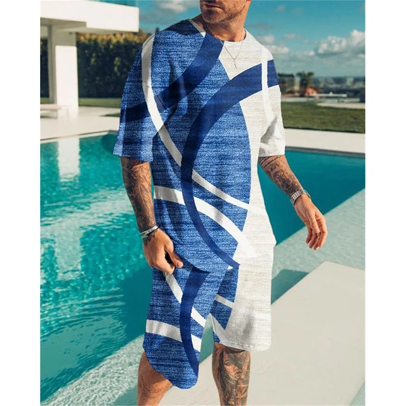 2025-26 Summer Hot-selling Fashion Design Luxury Suit 3D Printing American Street Breathable Quick-drying T-shirt Shorts Set
2025-26 Summer Hot-selling Fashion Design Luxury Suit 3D Printing American Street Breathable Quick-drying T-shirt Shorts Set