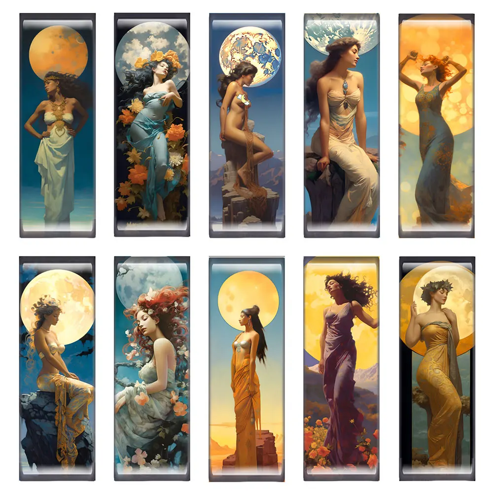 10pcs/lots Rectangle Moon Goddess Luna Photo Glass Cabochon Flatback Demo Flat Back Cameo For Diy Jewelry Making
10pcs/lots Rectangle Moon Goddess Luna Photo Glass Cabochon Flatback Demo Flat Back Cameo For Diy Jewelry Making