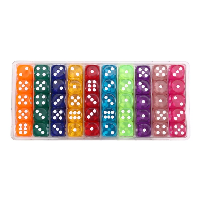Best 100Pcs Colored Dices 14Mm 6Sided With Acrylic Standard Game Dice Set For Board Games Parties Classroom Math Dice
Best 100Pcs Colored Dices 14Mm 6Sided With Acrylic Standard Game Dice Set For Board Games Parties Classroom Math Dice