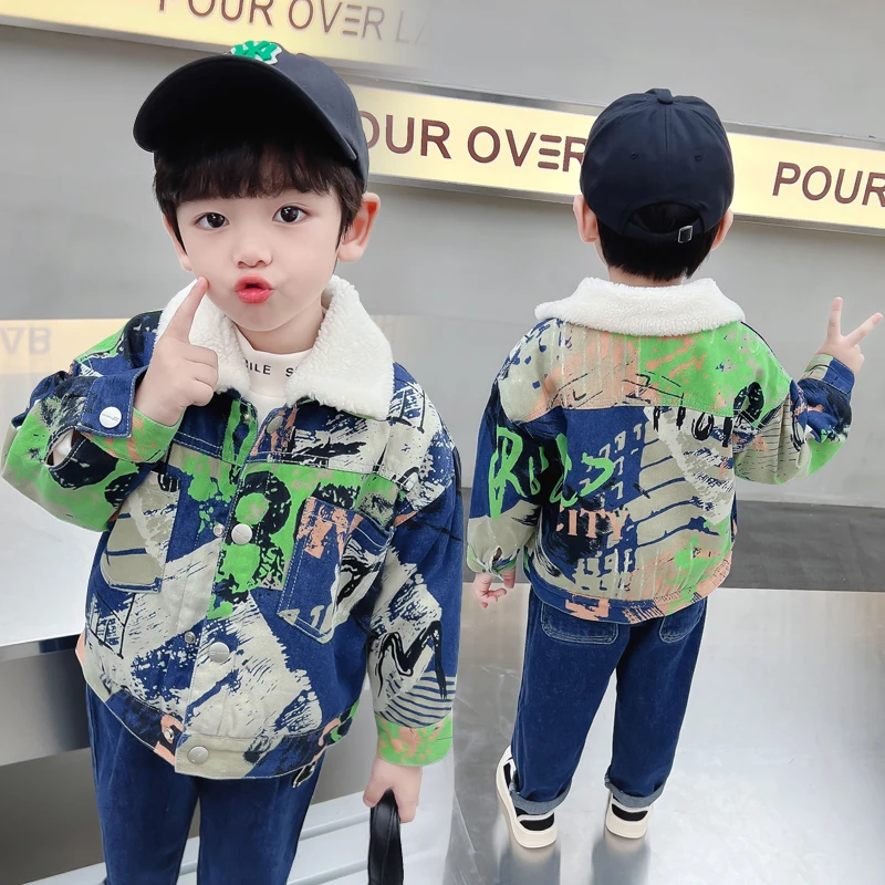 Kids Baby Warm Denim Jacket Parka Coat with Fur for Toddler Boys Girls Thermal Trench Coat Children Winter Clothing Outerwear
Kids Baby Warm Denim Jacket Parka Coat with Fur for Toddler Boys Girls Thermal Trench Coat Children Winter Clothing Outerwear