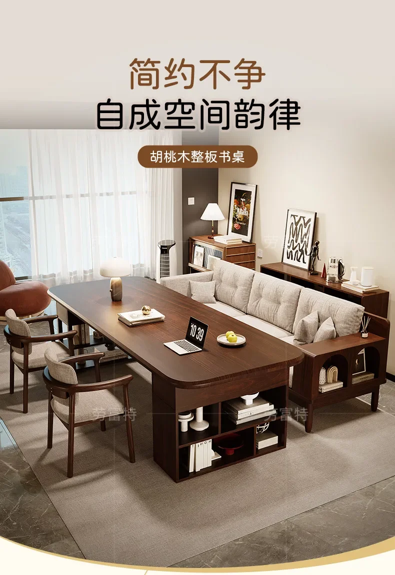 b7- walnut living room solid wood large long desk bookshelf integrated workbench reading study table desk
b7- walnut living room solid wood large long desk bookshelf integrated workbench reading study table desk