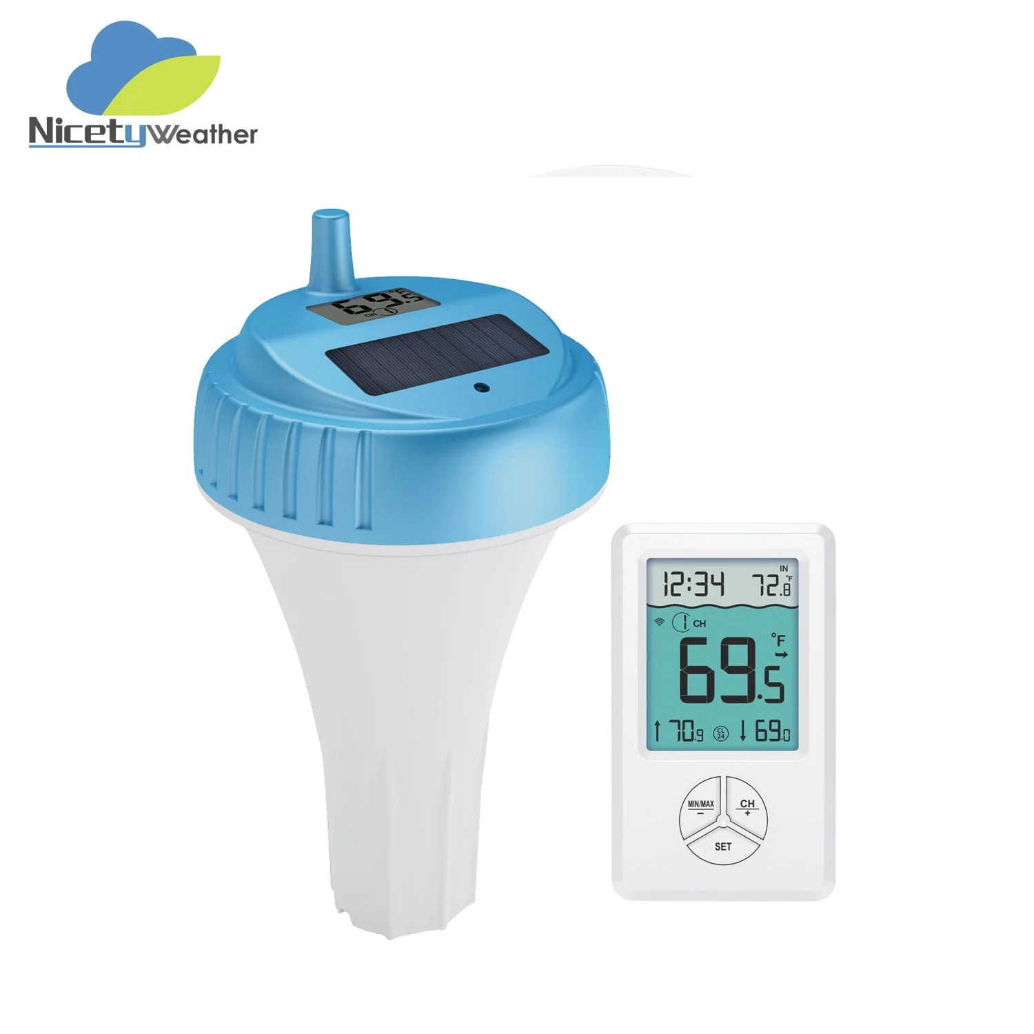 Solar Pool Thermometer IPX8 Waterproof Design, Supports Multi-channel Temperature Monitoring, Swimming Pool, Aquarium SAP
Solar Pool Thermometer IPX8 Waterproof Design, Supports Multi-channel Temperature Monitoring, Swimming Pool, Aquarium SAP