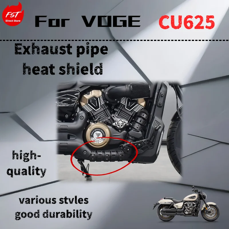 For VOGE CU625 aftermarket exhaust pipe heat shield, heat insulation decorative cover, retro protective cover accessories
For VOGE CU625 aftermarket exhaust pipe heat shield, heat insulation decorative cover, retro protective cover accessories