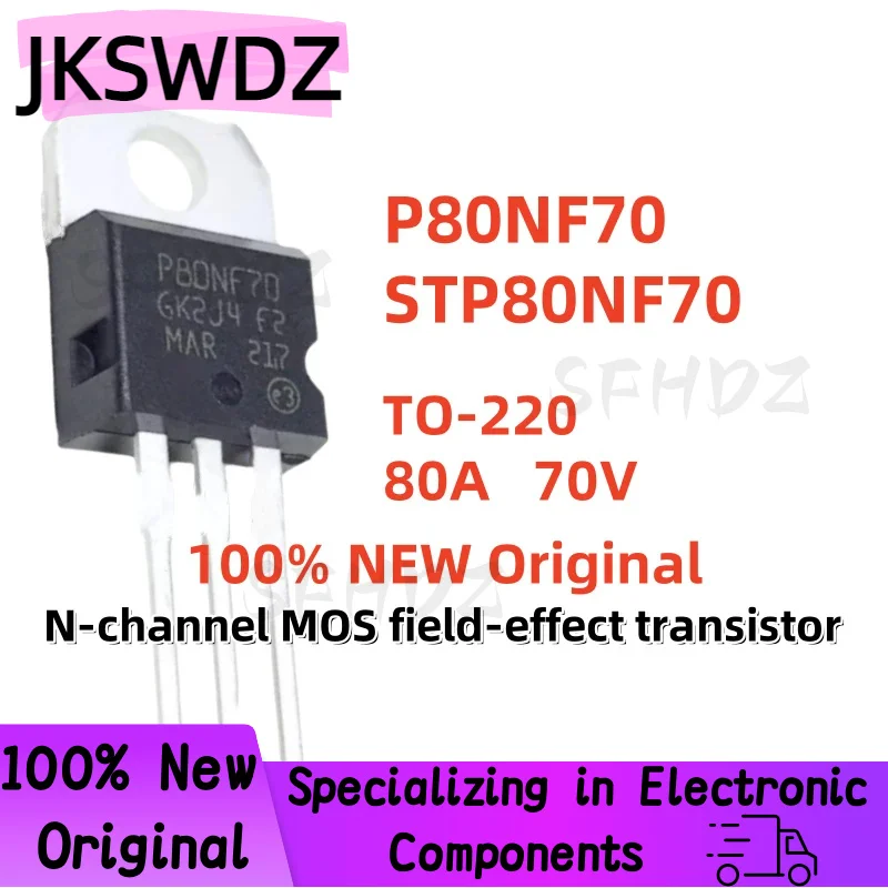 Original 10/20/30PCS 100% Brand New and High Quality STP80NF70 P80NF70 80NF70 TO-220 80A 70V MOSFET Inverter Controller
Original 10/20/30PCS 100% Brand New and High Quality STP80NF70 P80NF70 80NF70 TO-220 80A 70V MOSFET Inverter Controller