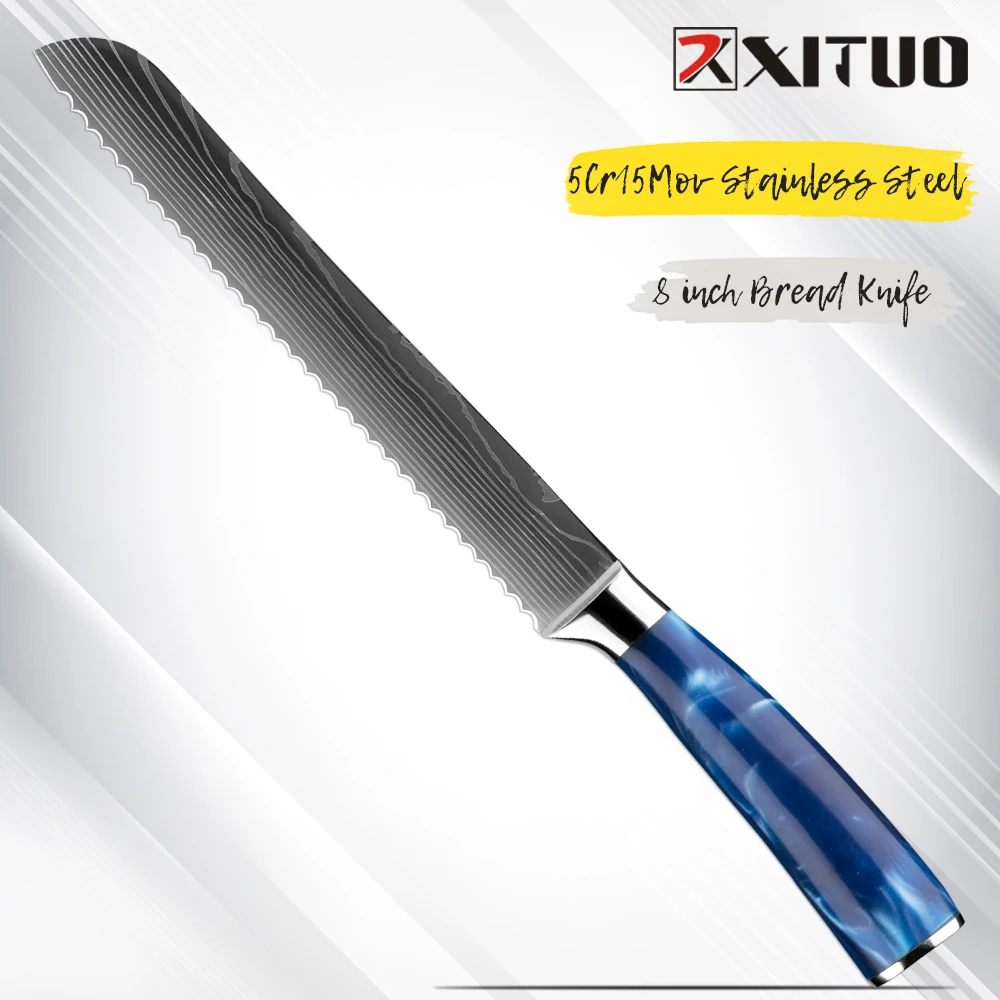XITUO Bread Knife 8" Professional Serrated Bread Knife for Homemade Bread Sharp Large Kitchen Bread Knife with Ergonomic Handle
XITUO Bread Knife 8" Professional Serrated Bread Knife for Homemade Bread Sharp Large Kitchen Bread Knife with Ergonomic Handle