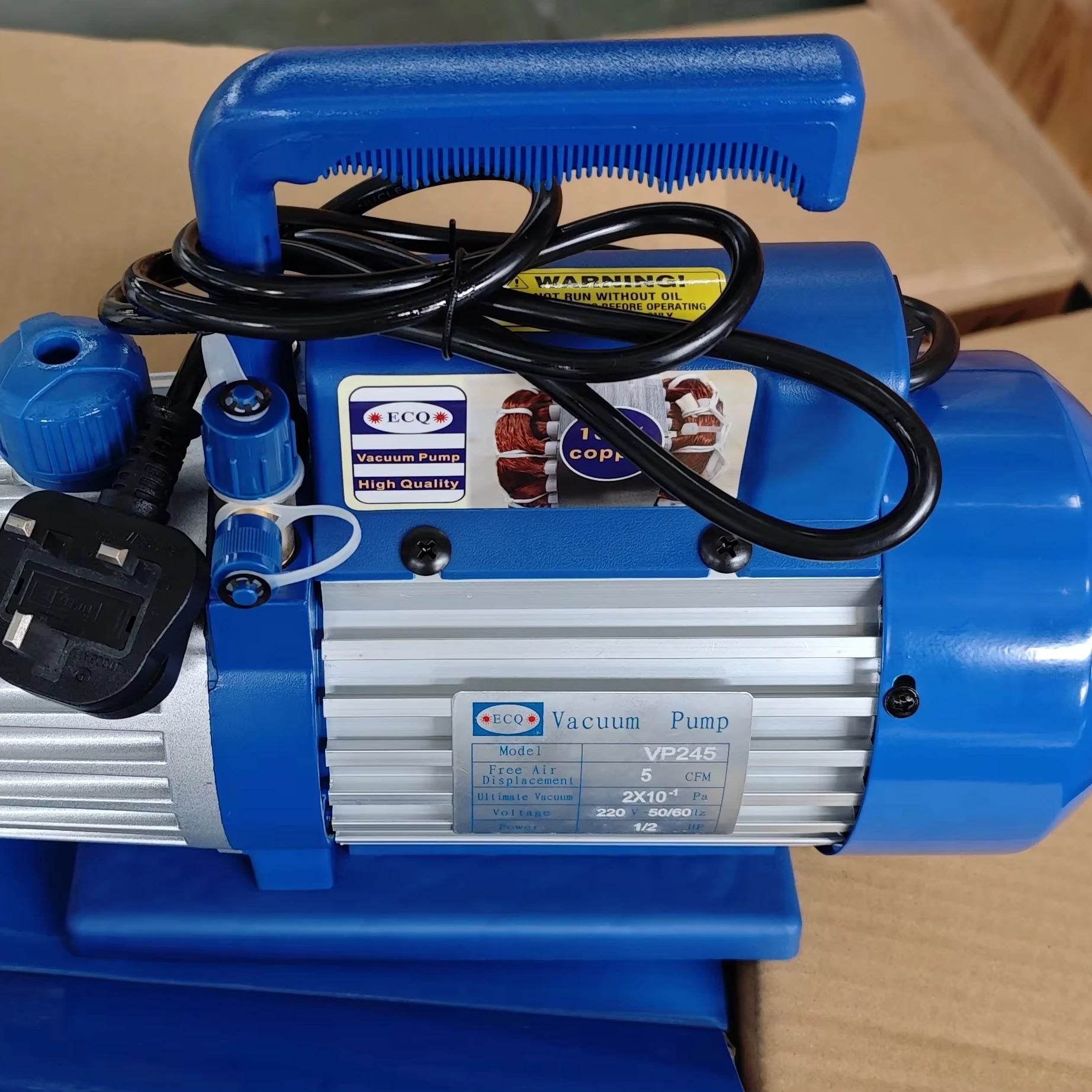 ECQ VP235 Double Stage A/C 1/3HP Vacuum Pump 110v 220 R404 R507 R134 Refrigerant Copper Coil Motor 1HP Small Home Ac 250W Repair
ECQ VP235 Double Stage A/C 1/3HP Vacuum Pump 110v 220 R404 R507 R134 Refrigerant Copper Coil Motor 1HP Small Home Ac 250W Repair