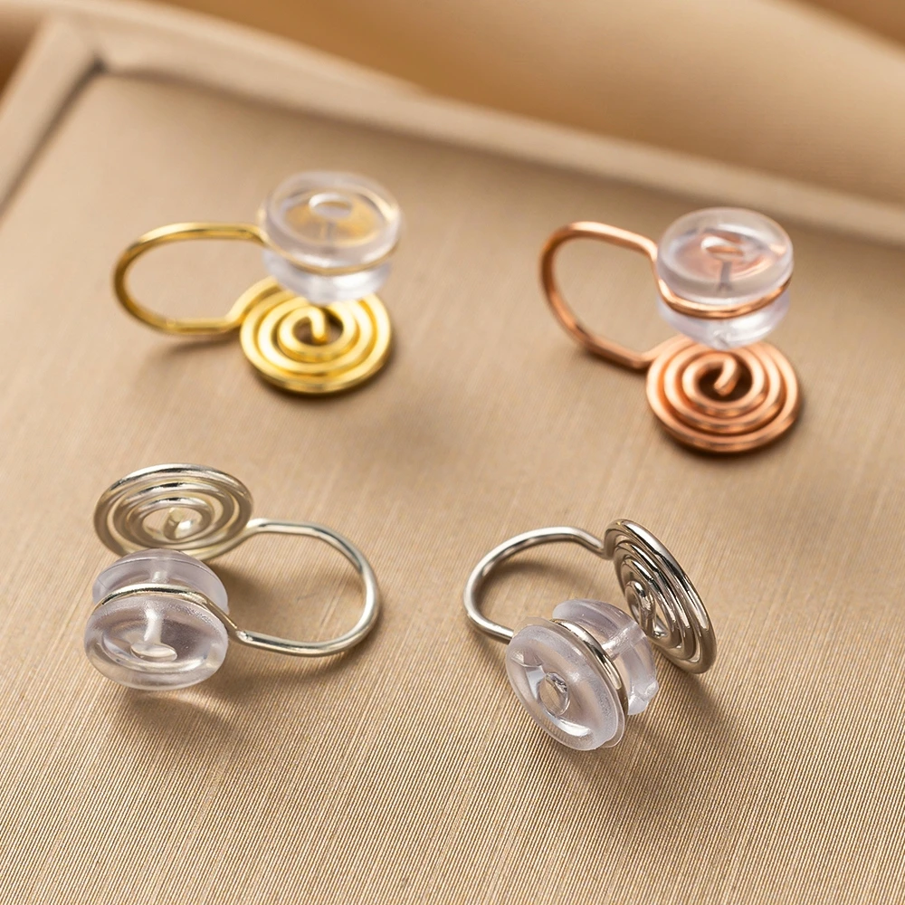 10 шт., клипсы из нержавеющей стали, конвертеры для спиральных сережек с силиконовыми подушечками для сережек для женщин и девочек, изготовление ювелирных изделий без пирсинга
10 шт., клипсы из нержавеющей стали, конвертеры для спиральных сережек с силиконовыми подушечками для сережек для женщин и девочек, изготовление ювелирных изделий без пирсинга