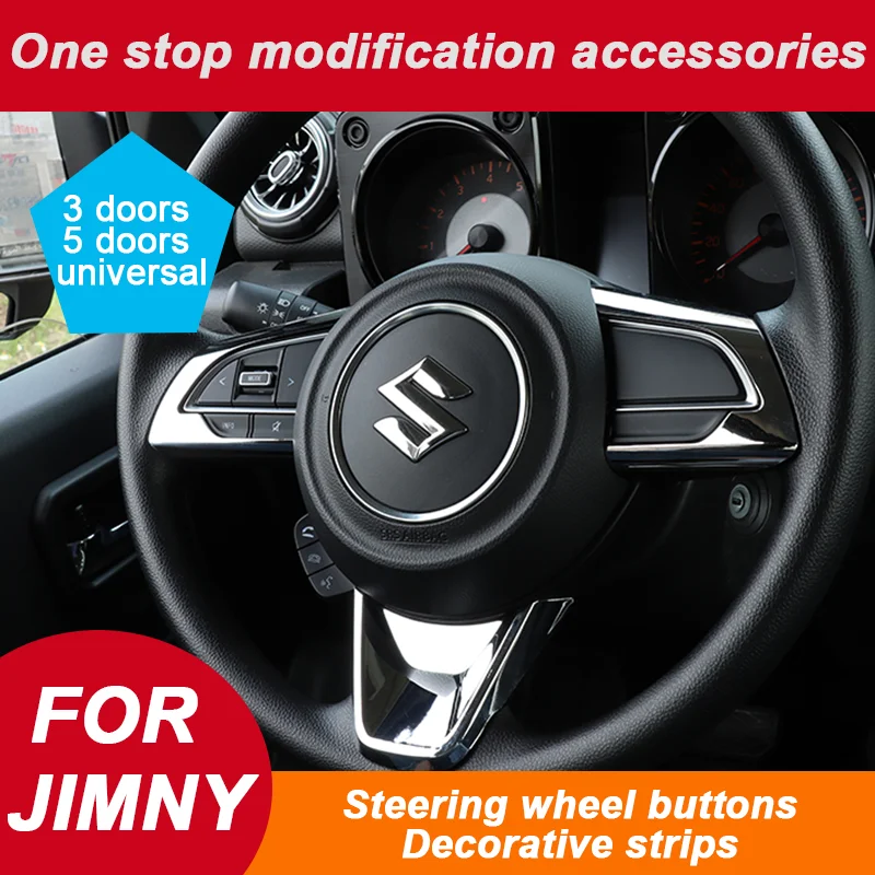3Pcs/Set ABS Steering Wheel Decor Trim Stickers for Suzuki Jimny JB64 JB74W 2019-2025 Interior Car Accessories
3Pcs/Set ABS Steering Wheel Decor Trim Stickers for Suzuki Jimny JB64 JB74W 2019-2025 Interior Car Accessories