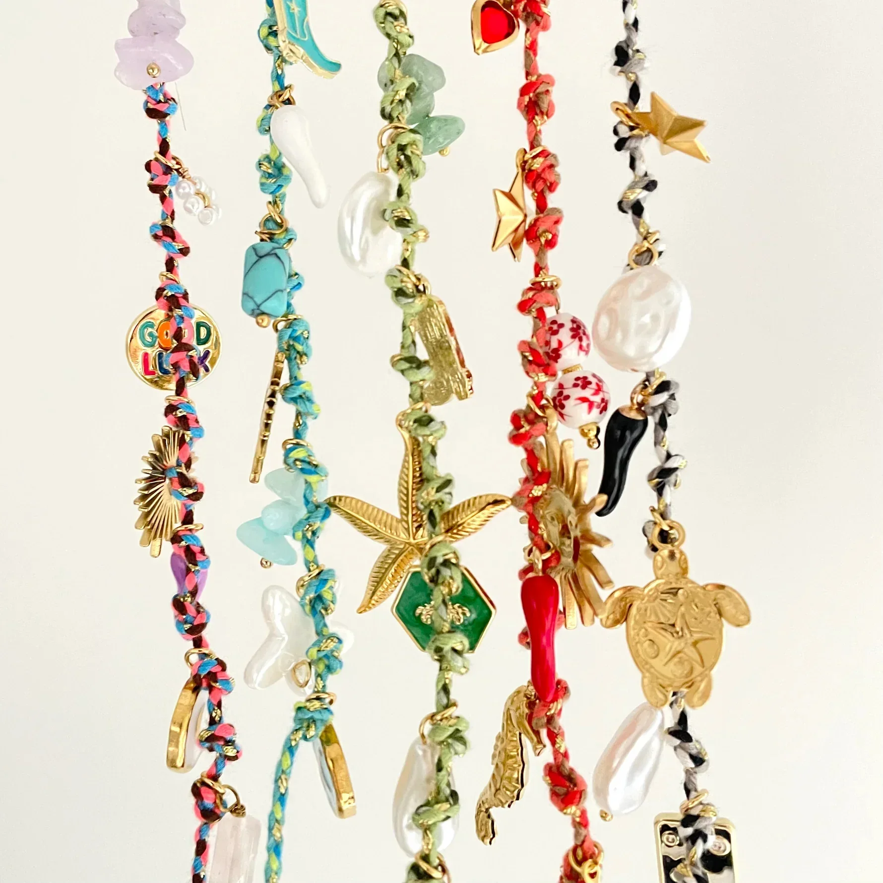 2025 New Summer Nautical Necklace, Starfish Pearl Heart Pendant with Colorful Dopamine Rope Chain, Unisex Beach Jewelry Gift
2025 New Summer Nautical Necklace, Starfish Pearl Heart Pendant with Colorful Dopamine Rope Chain, Unisex Beach Jewelry Gift