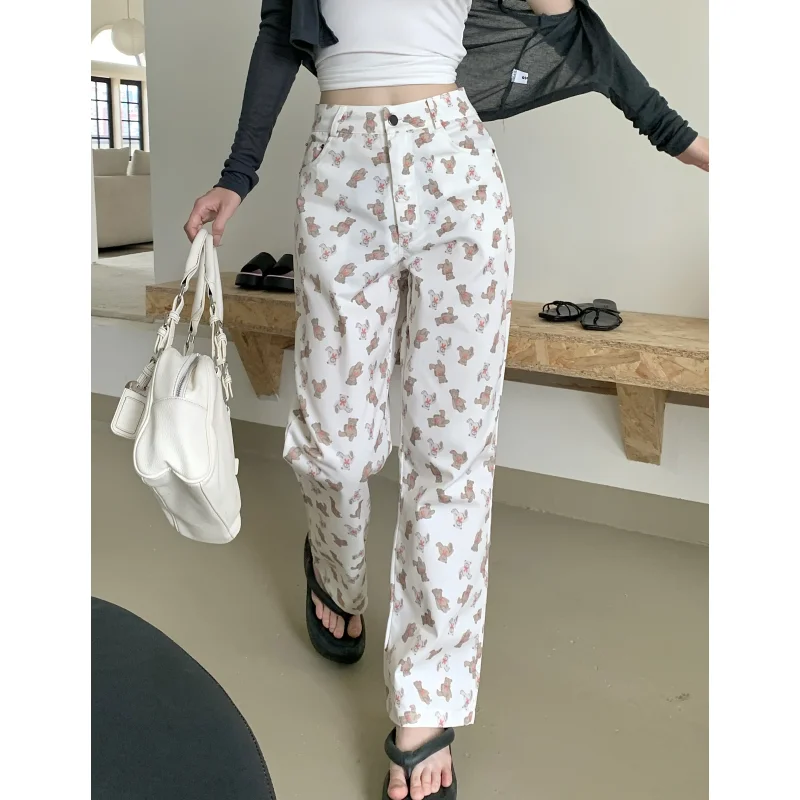 White Women's Jeans Cartoon High Waisted Pants Vintage Straight Oversized Fashion 2023 Autumn Bottoms NEW Wide Leg Trouser
White Women's Jeans Cartoon High Waisted Pants Vintage Straight Oversized Fashion 2023 Autumn Bottoms NEW Wide Leg Trouser