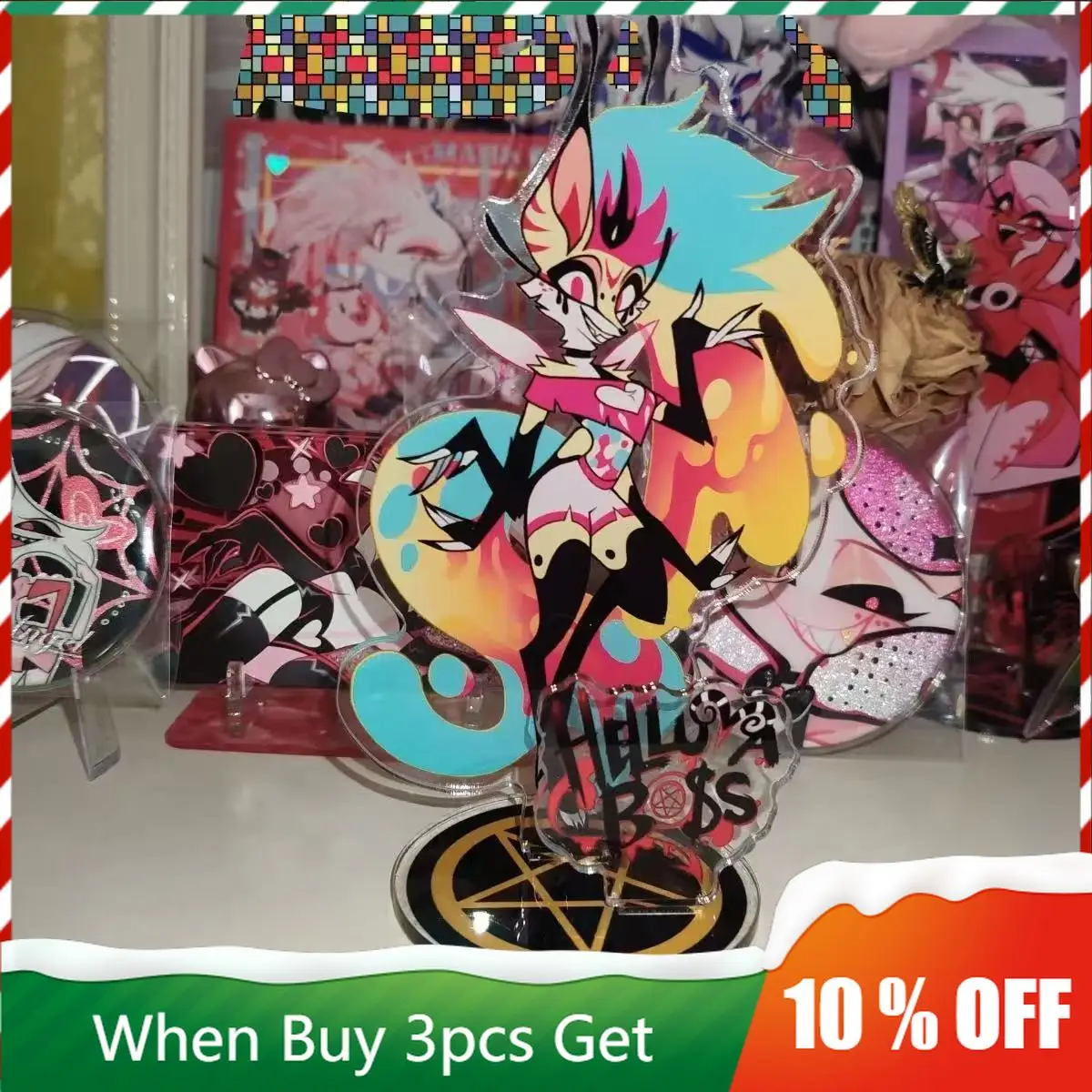 Blitzo Figure Double Insertion Acg Stand Anime Peripherals Stolas Figurine Standing Plate Si Daila Acrylic Desktop Ornament Toy
Blitzo Figure Double Insertion Acg Stand Anime Peripherals Stolas Figurine Standing Plate Si Daila Acrylic Desktop Ornament Toy