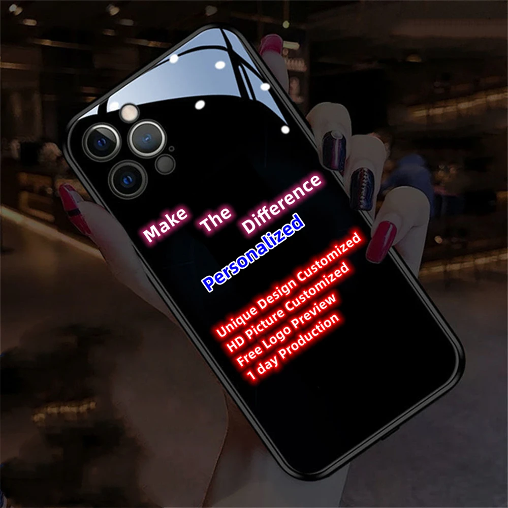 2026 Customized OEM Smart LED Light Glowing Tempered Glass Phone Case For iPhone Air 17 16 E 15 14 13 12 11 Pro Max XS XR Plus
2026 Customized OEM Smart LED Light Glowing Tempered Glass Phone Case For iPhone Air 17 16 E 15 14 13 12 11 Pro Max XS XR Plus